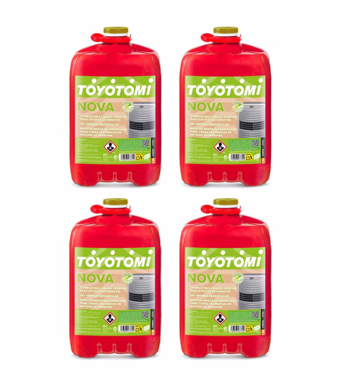 Pack 4 Bidones Parafina Toyotomi Nova 20 l