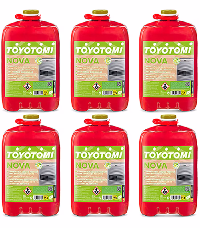 Pack 6 Bidones Parafina Toyotomi Nova 20 l