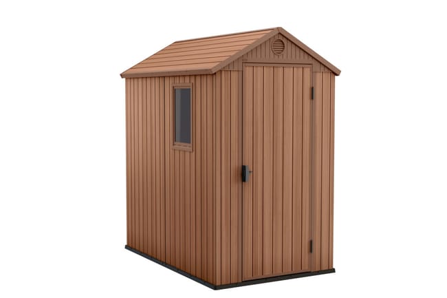 125,8x205x184,5 cm — Cabaña de jardín de jardín en resina Darwin – 2,39 m²