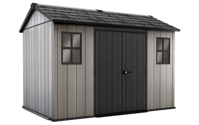 Cobertizo de jardín de resina Oakland 11x7,5 – , 6,51 m² de 350x242x229 cm