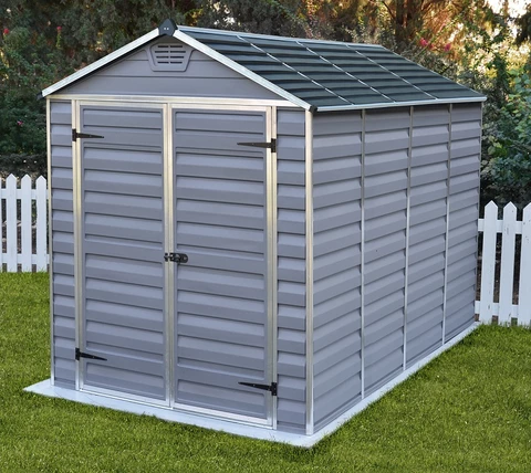 Cobertizo para herramientas SkyLight gris de 1,85 x 3,05 m