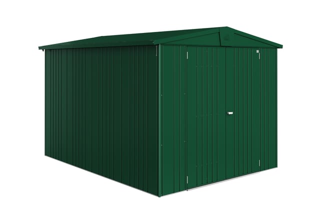 Cobertizo de jardín de metal verde Europa – 7,32 m² de 244x203x300 cm