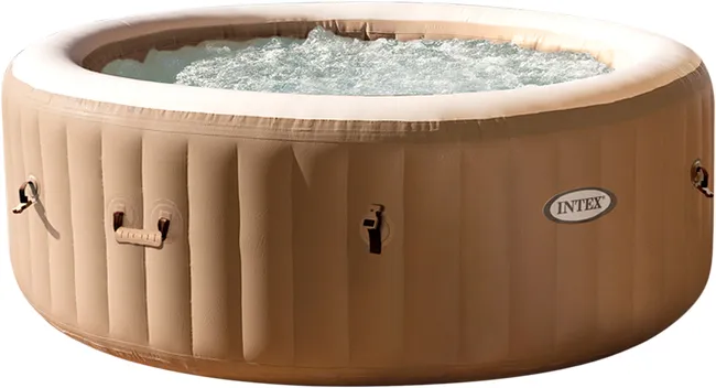 Spa gonfiabile de exterior INTEX che misura 196x71x196 cm con 4