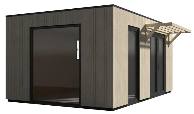 Capannone en madera Studio Como che misura 537,4x257x364,1 cm y 19,57 mq