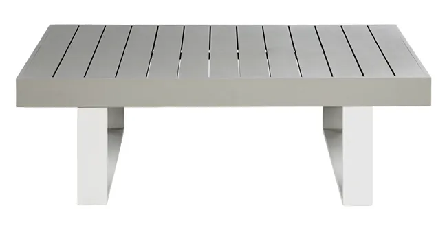 Mesa Naterial Las Vegas en Aluminio 133X74Cm