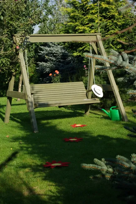 Altalena de jardín en madera Sobex gabbiano