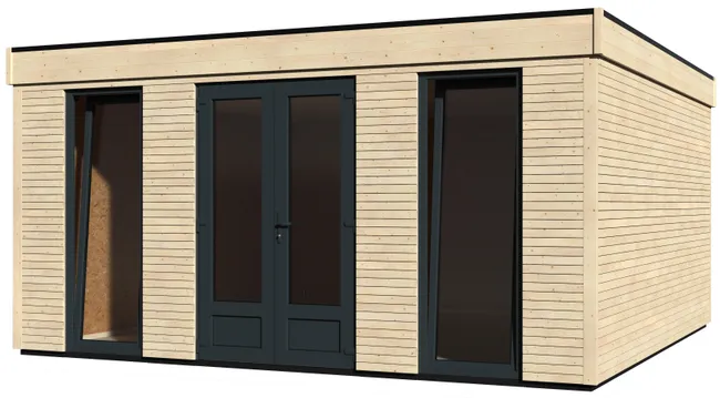 Capannone en madera Eco Lodge de 480x250x497 cm y 24,7 m2