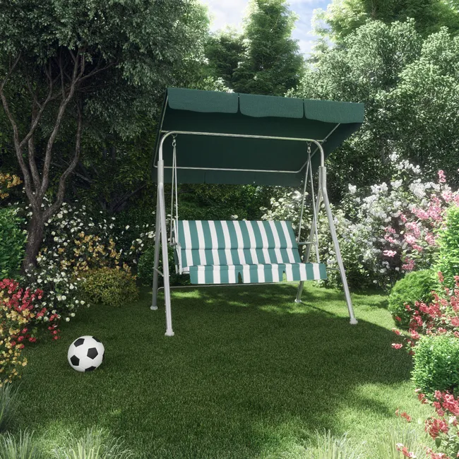 Altalena en Metal 170X113X155Cm Verde