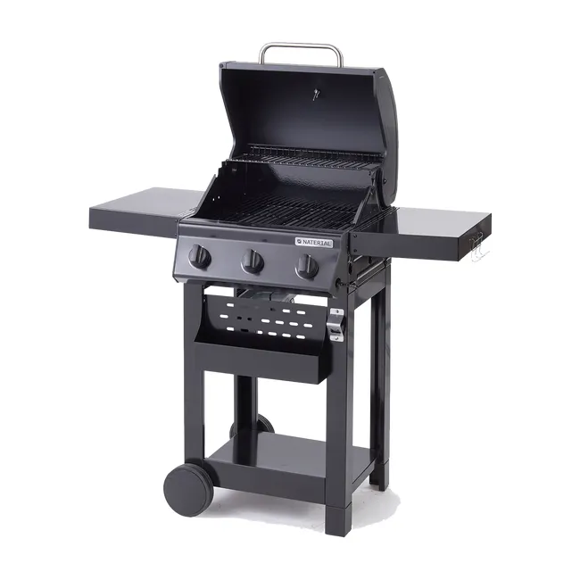 Barbacoa de gas NATERIAL Alton de 3 quemadores y 9 kw de potencia