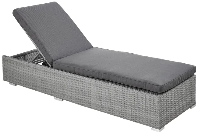 Tumbona de jardín NATERIAL Davos de aluminio de 65x92x196 cm