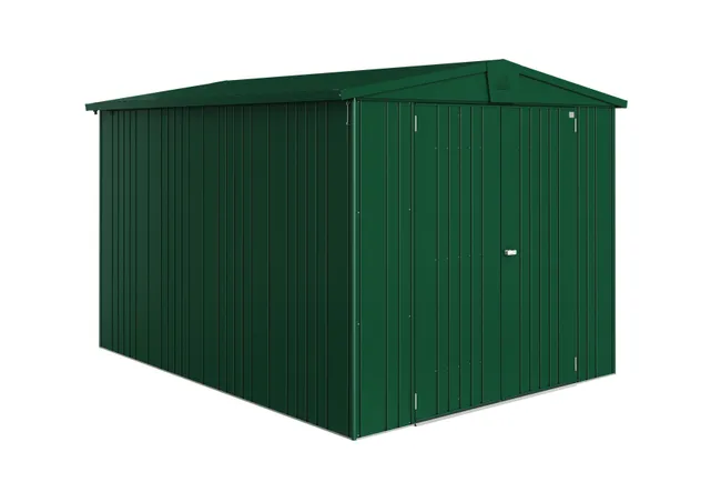 Capannone en metal verde Europa de dimensioni 244x203x300 cm y 7,32 mq