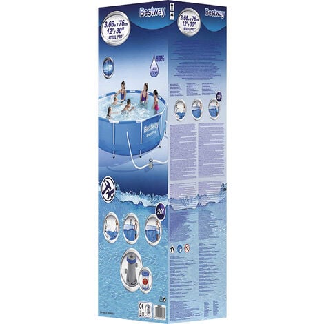Set piscina Bestway Steel Pro 366x366x76 cm