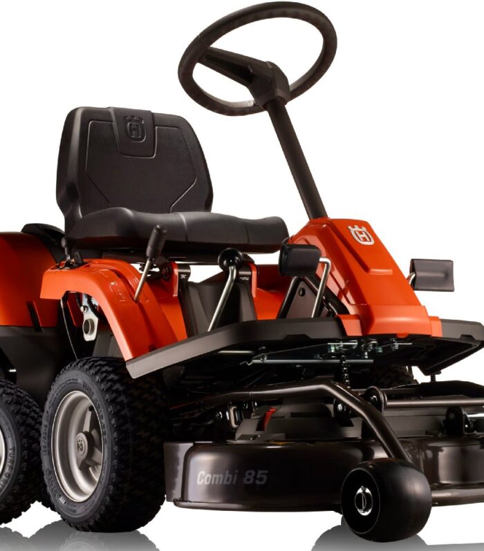 Cortacésped frontale Husqvarna R 112C con piatto de corte Combi 85 - modelo 2022