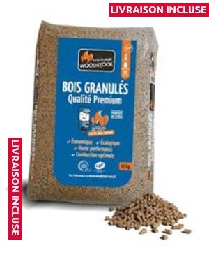 02 pallet WOODSTOCK Pellet de madera – 144 sacchi de 15 kg