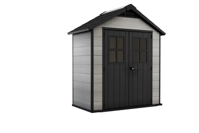 Caseta de resina Oakland de 229,6x253x125 cm y 2.4 m