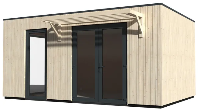 Caseta de madera Studio Como de 537.4x257x364.1 cm y 19.57 m2