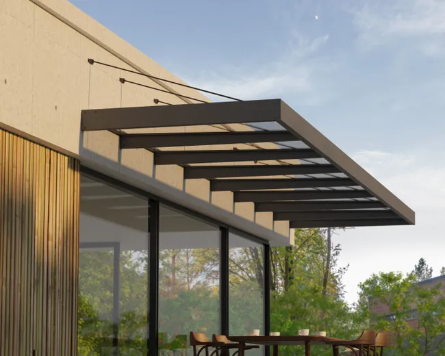 Marquesina para puerta Sophia XL 140x750 cm transparente Canopia