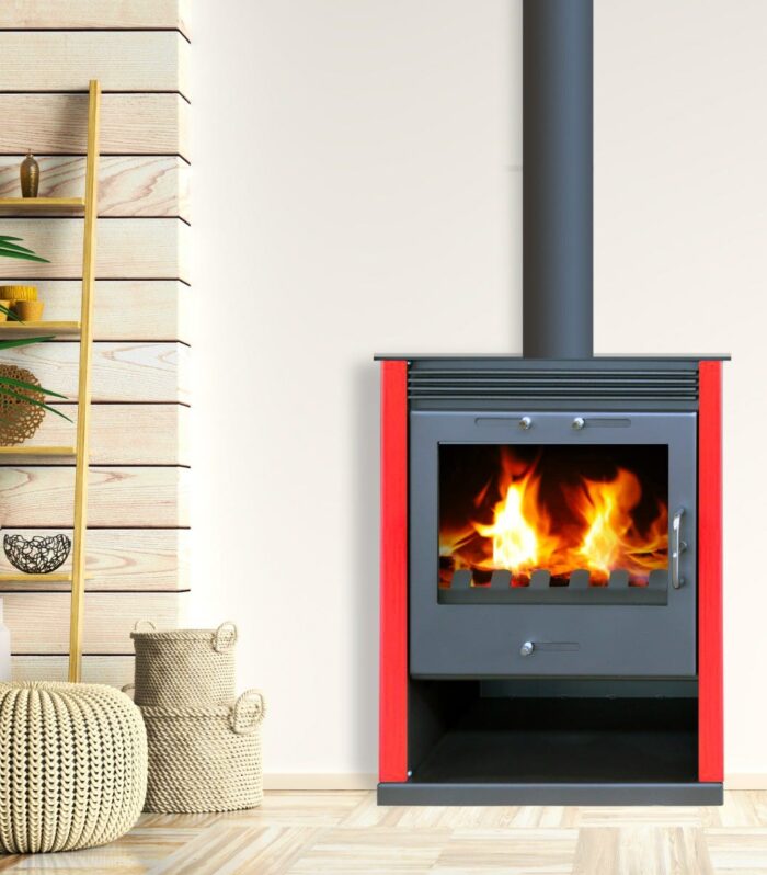 Estufa de leña – BELLEZA RUBIN – 13kW