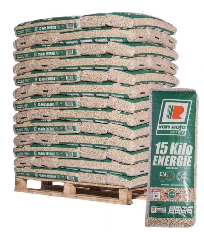Pellet Van Roje – Pallet de 65 Sacchi de 15 KG