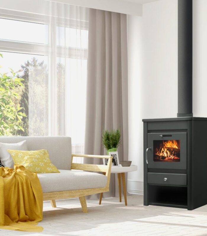 Estufa de leña – BELLEZA MEGA MAX – 10 kW